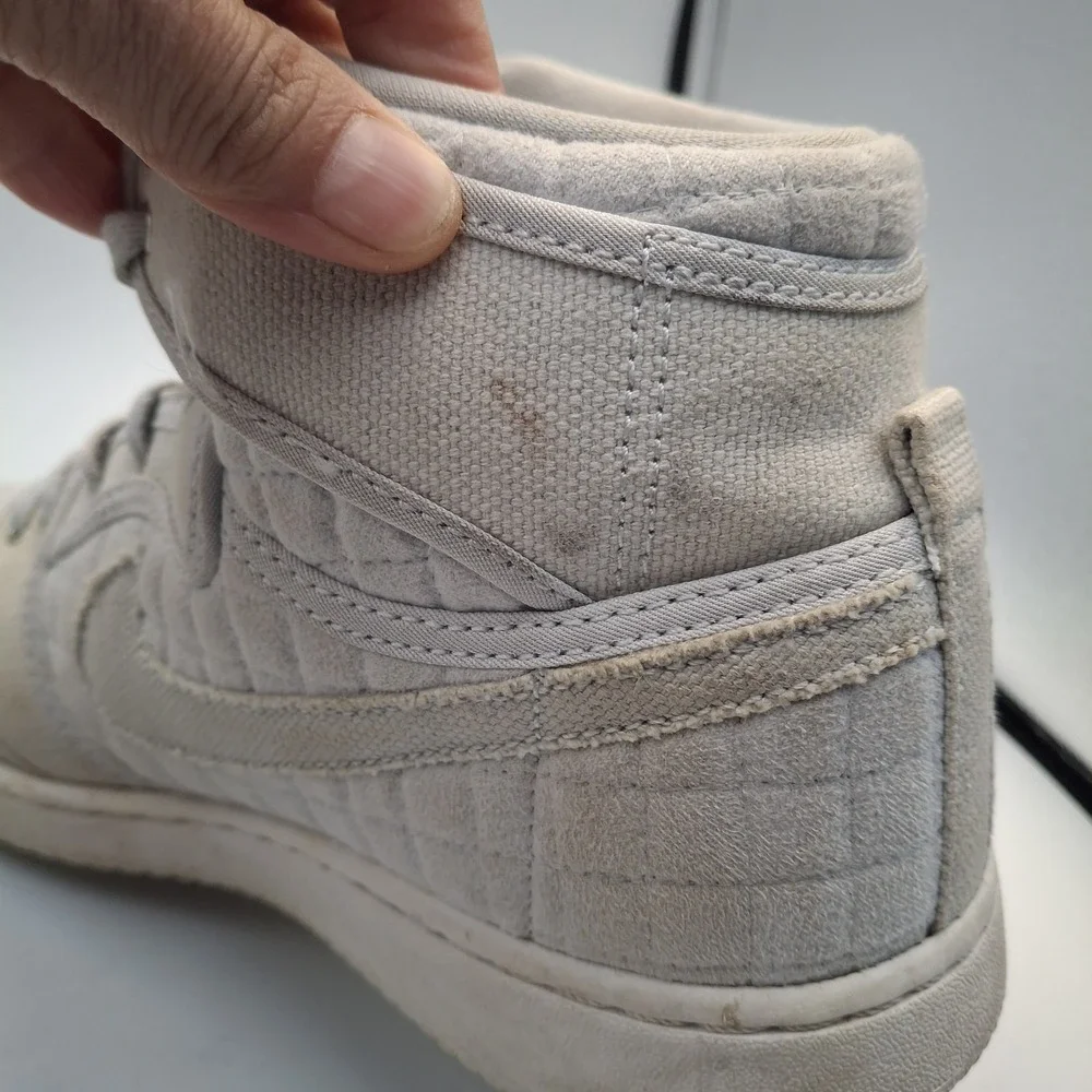 Nike Air Jordan 1 AJKO High Quilted Pure Platinum Mens Size 9 Sneakers